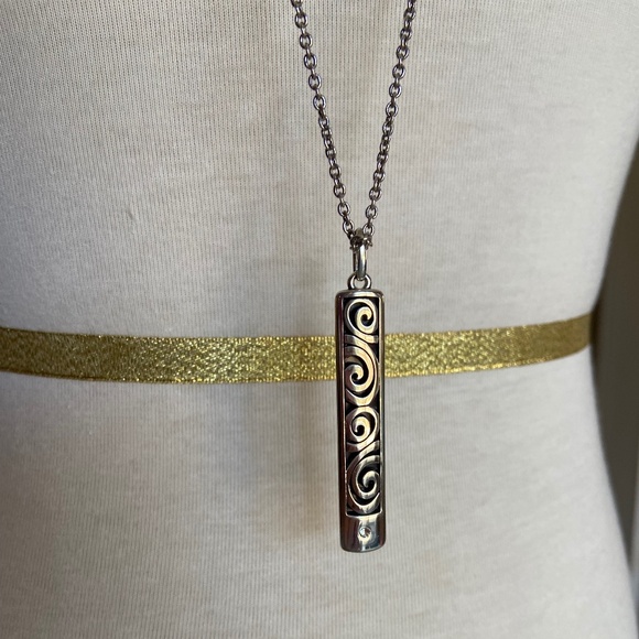 Brighton London Groove Bar Reversible Bar Necklace - Picture 1 of 7